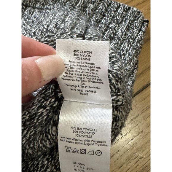 Eddie Bauer Chunky Knit Cardigan Woman's Size Small Wool Blend Classic Modern‎ - Picture 10 of 16